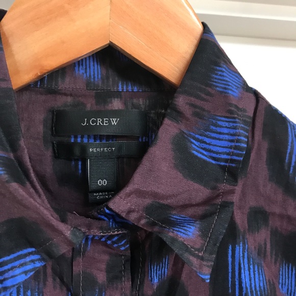 J Crew Perfect in Cobalt Lepoard E2665 - Picture 4 of 14